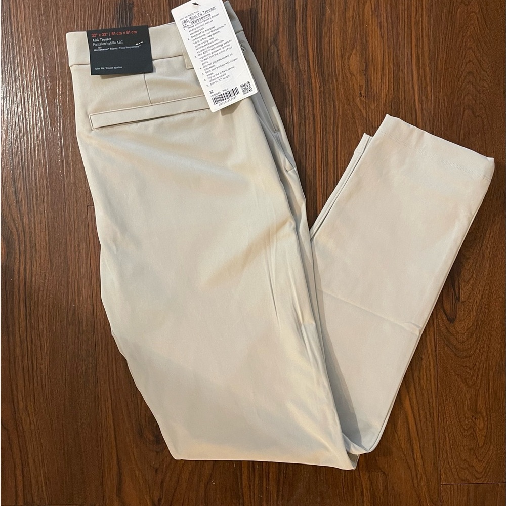 Men's Lululemon Slim Fit ABC Trouser, Size 32 x 32 Length